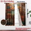 2 Stück, 2D-FLACHDRUCK Vorhänge (Ohne Stange) Wand mit Vintage-Koffern(1) Schicke Vorhänge Digitaldruck Langlebig 100% Polyester