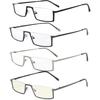 Eyekepper 4-Pack Half-Rim Reading Glasses Readers Include Computer Reading Glasses +2.5