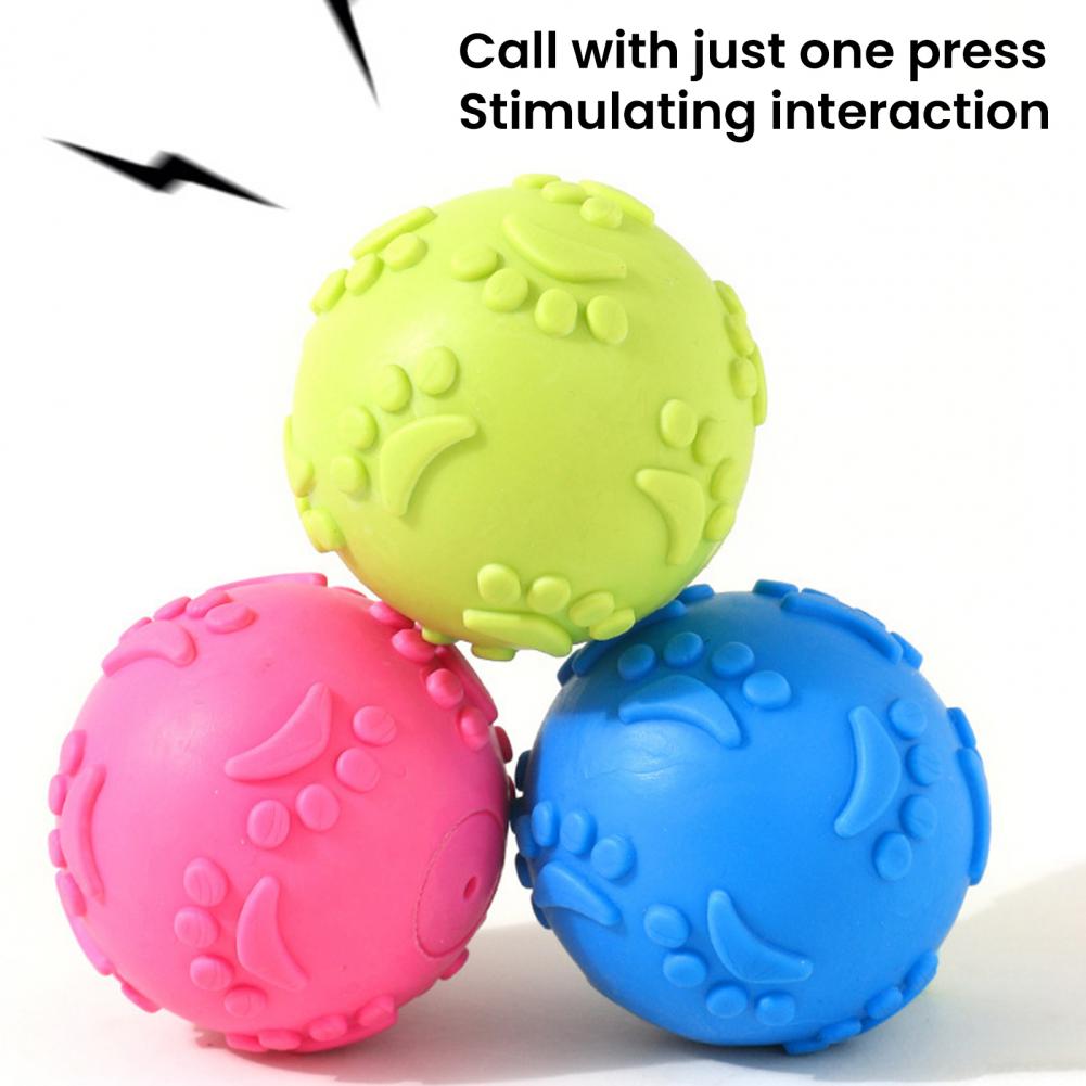 Fetch Toy for Small Dogs Tpr Material Dog Toy Durable Dog Squeaky Ball Toy for Chewers Teeth Chew for Small Dogs Pet Chew Ball