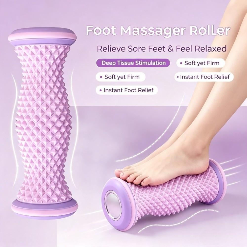 Manual Foot Massage Roller Calf Shaping Plantar Fascia Roller for Sore Feet Relief