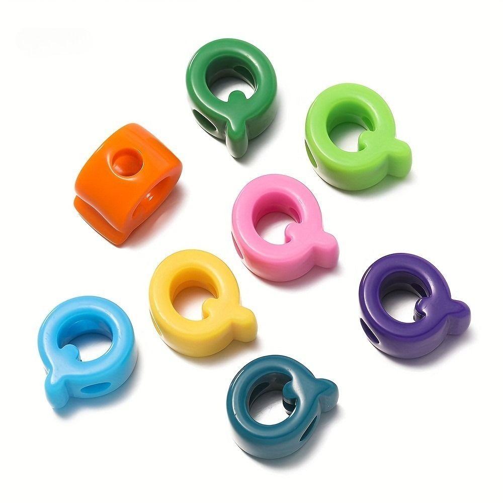 50Pcs DIY Acrylic Pendant Y2K Jewelry Making Charm Minimalist Letter Pendant  Jewelry Accessories