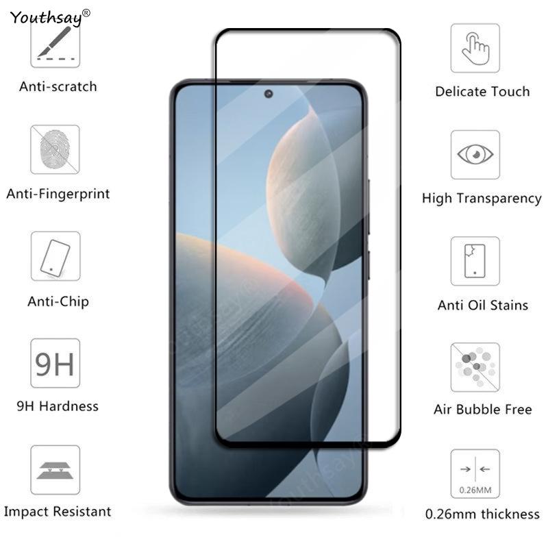 Full Cover Glass For Poco F6 Pro Tempered Glass For Xiaomi Poco F6 F5 X6 M6 Pro Screen Protector Protect Phone Film Poco F6 Pro