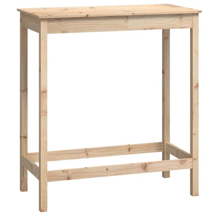 VidaXL Table de bar 100x50x110 cm bois massif de pin 833265
