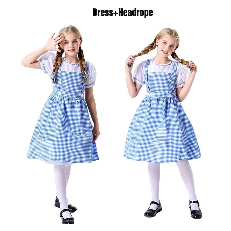 Dorothyino dobrodružství na zelené louce Dívčí šaty Kostým Čaroděj ze země Oz Cosplay