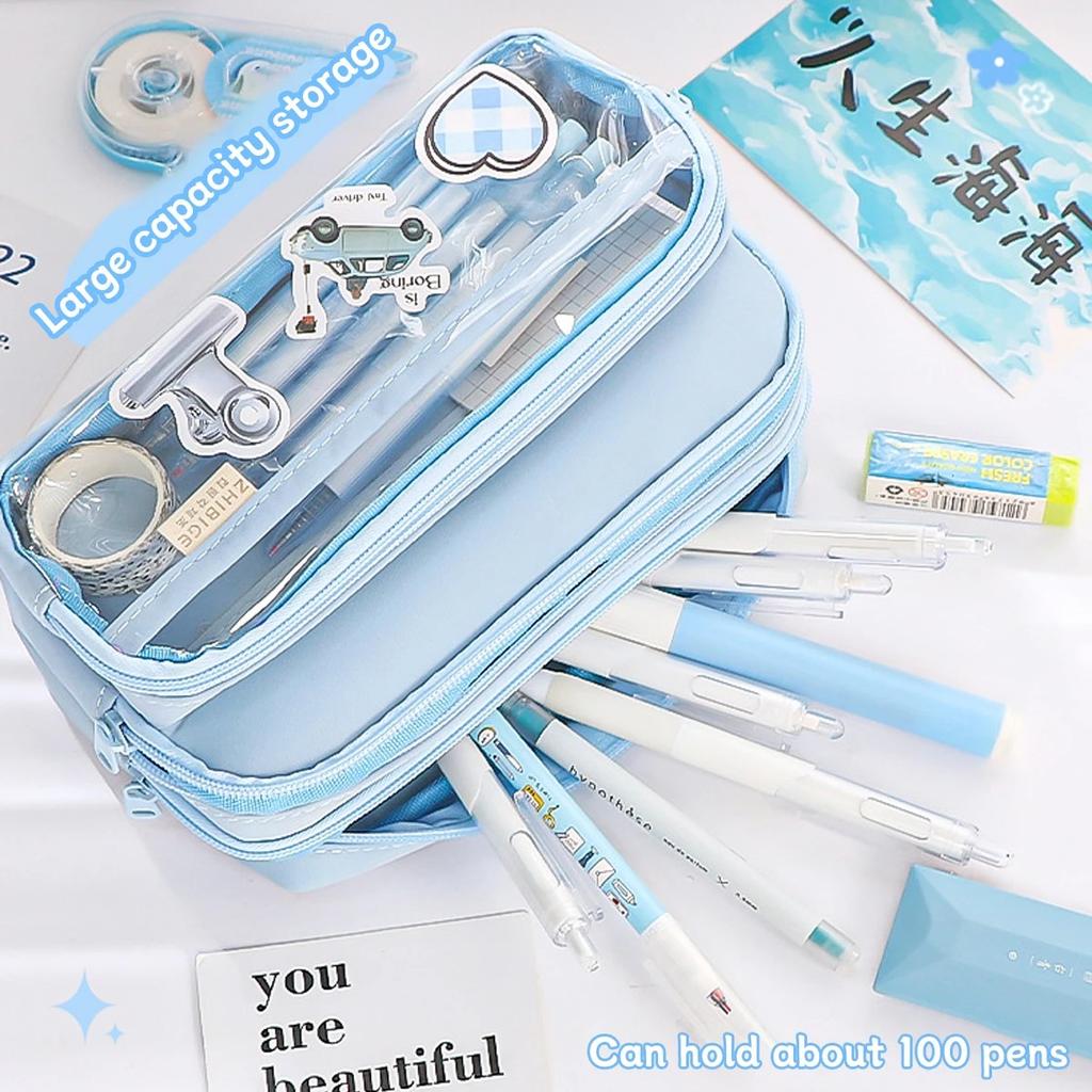 1PC Large-capacity Multi-functional Creative Pencil Case with High Appearance, Simple and Painful Pencil Case
