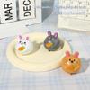 Mini Cute Rabbit Friction Pull Back Toy Cars 2/10 Pcs Cartoon Animal Vehicles for Toddlers Indoor Outdoor Play Gifts