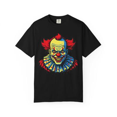 Evil Clown Unisex T-shirt, Scary Circus Tee, Halloween Costume, Horror Movie