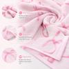 Pink Bow Beach Towel flat print Coquette Aesthetic Ribbon Bath Towels for Summer Holiday Pool Party Outdoor Travel Shawl