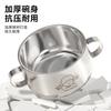 316 Stainless Steel Bowl Gift Double Wall Insulation Soup Bowl for School Cafeteria Kindergarten Children Students Food Grade 304