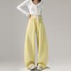Spring 2026 Women's American-Style High-Waisted Curved Blade Sweatpants - Loose Fit, Wide-Leg, Casual Sports Trousers.