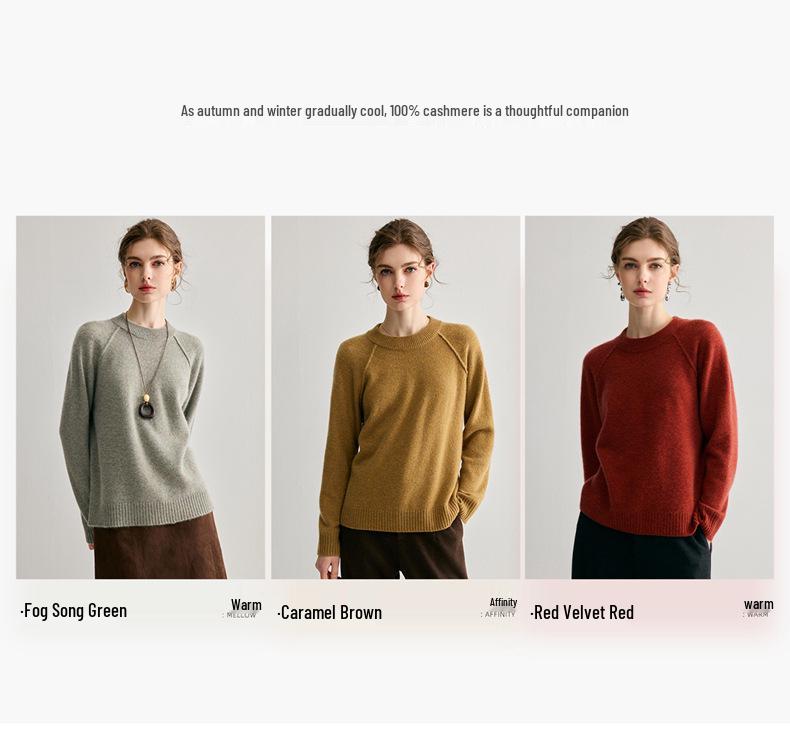 Women's Loose Fit 100% Pure Cashmere Sweater - Thick, Soft & Warm for Autumn/Winter
