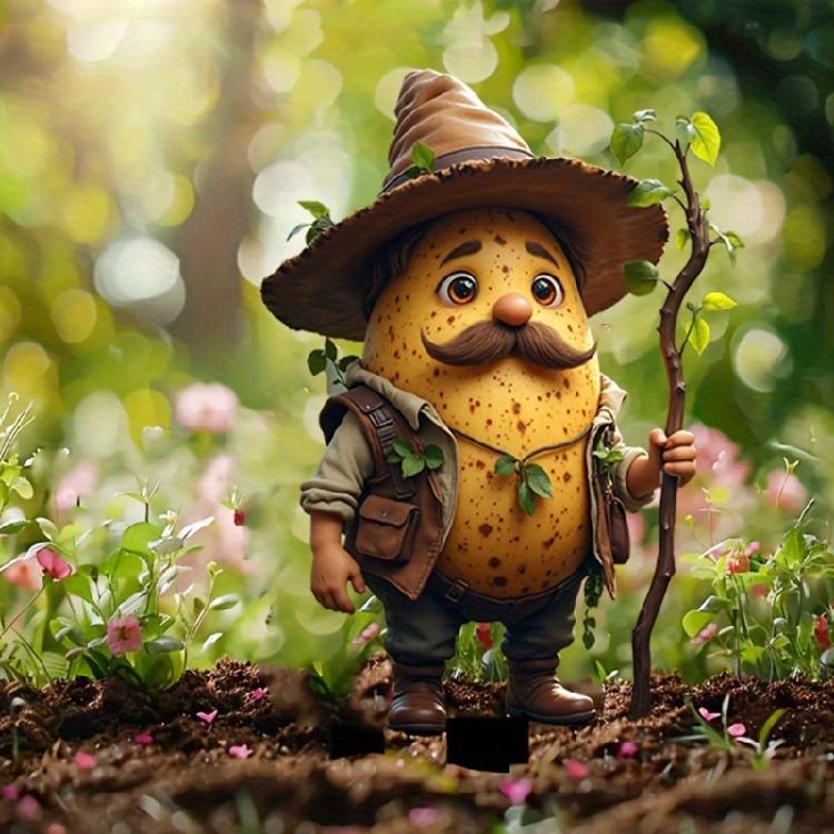 Acrylic Garden Stake Decoration Mushroom Yard Stakes Ornament Waterproof Garden Statue for Outdoor Decoration