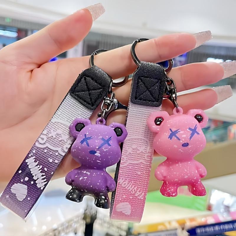 Chameleon Violence Bear Keychain Bag Pendant School Bag Doll Pendant Small Gifts