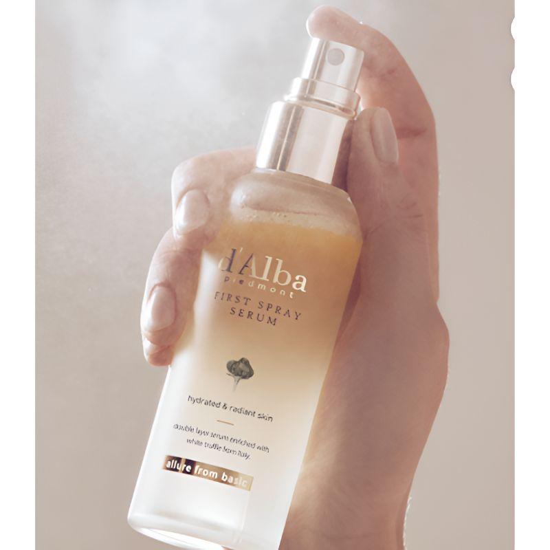 d’Alba White Truffle First Spray Serum Set (100ml x 2 + Mild Acidic Gel Cleanser 3ml x 5)