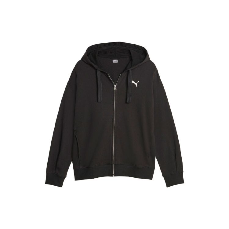 

Puma Худи женское повседневное свободного кроя с вышивкой логотипа команды, с длинным рукавом, черное 676003-01 XS