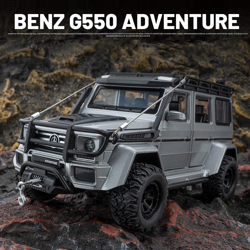 1:24 Benz G550 Adventure 4X4² Alloy Cast Toy Car Model Sound and Light Children's Toy Collectibles Birthday gift