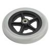 Wheelchair Rubber Wheels for 7 Inch Front Wheels - Ideal for Disabled, Elderly, and Old People Walk Chair