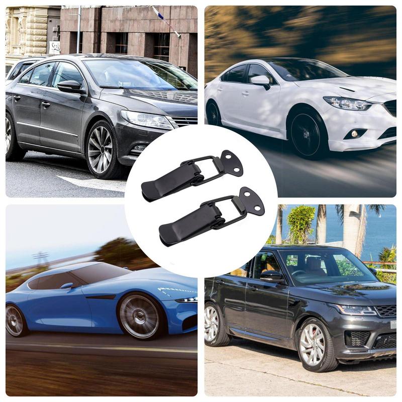 1 Paar Stoßfänger-Sicherheitsbügel Auto LKW Motorhauben-Klammer Riegelverschluss-Klammer-Set für Rennsport Schnellverschlüsse Autozubehör