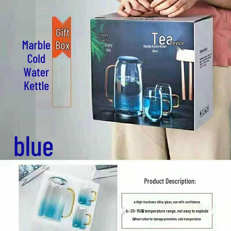 

Beiduo Yang Marble Pattern Glass Pitcher Set