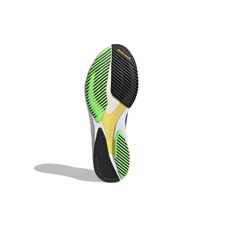 Adidas Womens Adizero Adios 7 'Black Solar Green' (women's sizes) Core Black / Beam Yellow / Solar Green Running Shoes GY8408