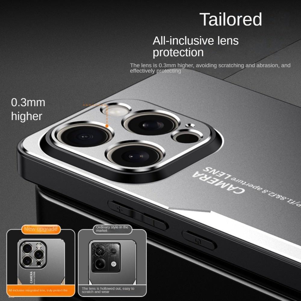 Cases For iPhone 15 14 13 12 11 Pro Max 15 Plus 13 Mini X XS max XR 7 8 Plus Luxury Metal lens protection Shockproof Cover