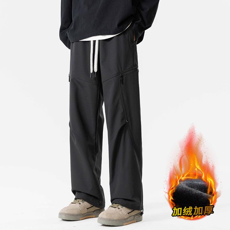 Pants Men's Autumn and Winter New Outdoor Charge Pants Waterproof Straight Versatile Men's Overalls Loose Casual Pants
