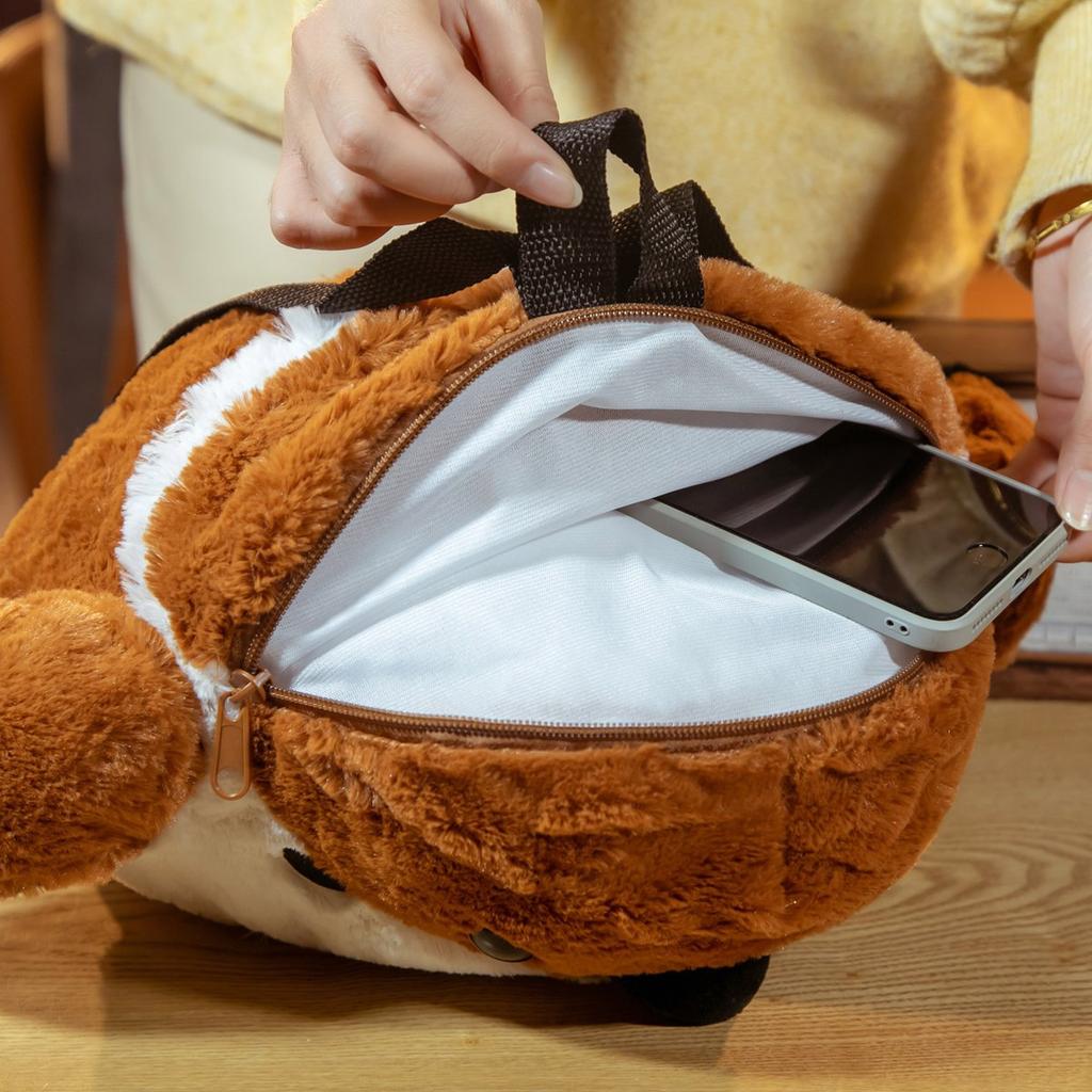 1pc 35 *40cm Lovely Sparrow &Crow Plush Backpack Pillow Cute Fat Tweed Bird Toy Stuffed Soft Animal Dolls Children Birthday Gift