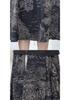 Stylish Chiffon Summer Dress for Middle-Aged & Elderly Women - Short Sleeve, Waist-Cinching Design