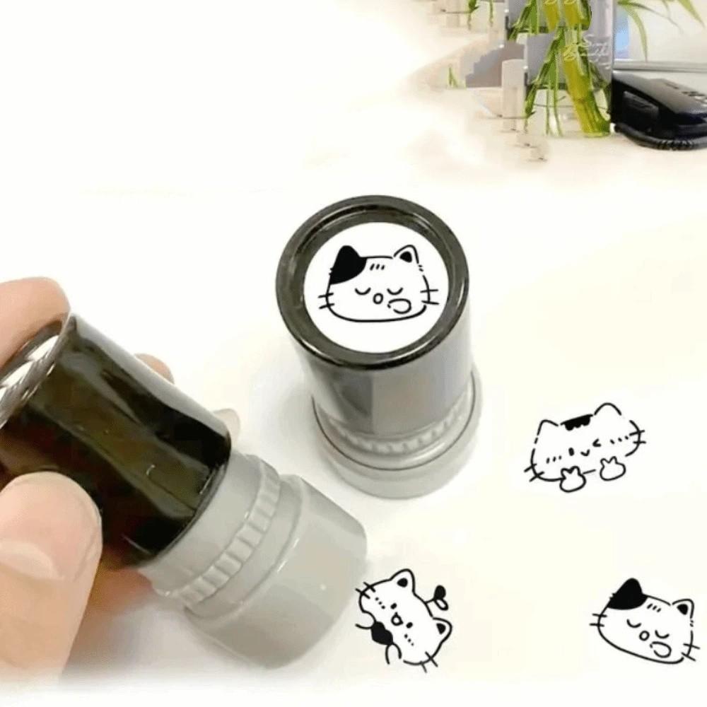 11Styles Black Cat Stamp Cat Designs Cartoon Stamps Durable Kitten Stamp Journal Decoration