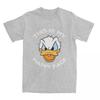 Casual Donald Duck This Is My Happy Face T-Shirts Pure Cotton Tees Shirt Gift Idea Clothing Unisex