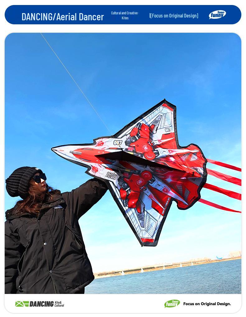 Weifang Children's Vortex Raider Kite: Easy-to-Fly Jet Rocket for Outdoor Fun