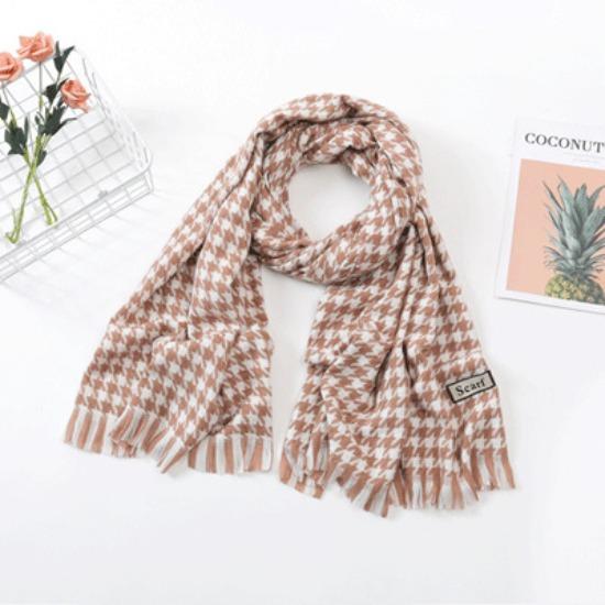 Scarf Women'S Winter Imitation Cashmere Scarf Dongdaemun Plaid Scarf Autumn Scarf