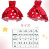 [maru5] Minnie Mouse-style Cosplay Kids' Dress, 110cm, Halloween, Theme Park, Girls' Costume, One-Piece Set with Headband (110cm)