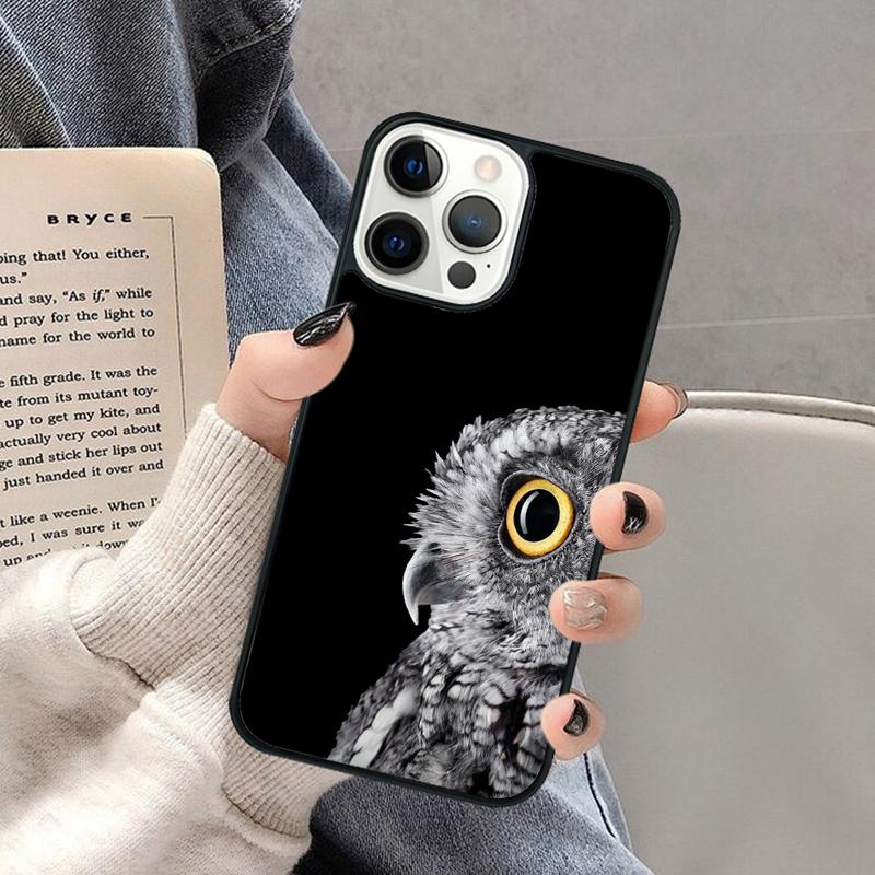 Lovely Owl Animal Diy Colorful Phone Case for iPhone 17 Air 16 16e 15 Plus for Apple 13 11 12 14 Pro Max Cover Coque