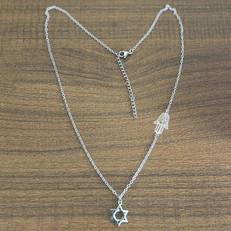 Personalized Star of David Hamsa Necklace for Women Men Gold Color Magen David Religious Je Star Jewelry Gifts