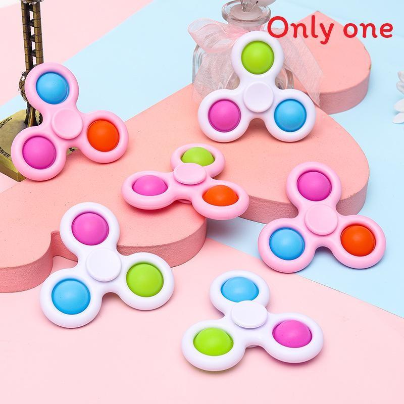 Gyroscope Plastic Toy With Bubble Push And Spin Features For Relaxation Gift