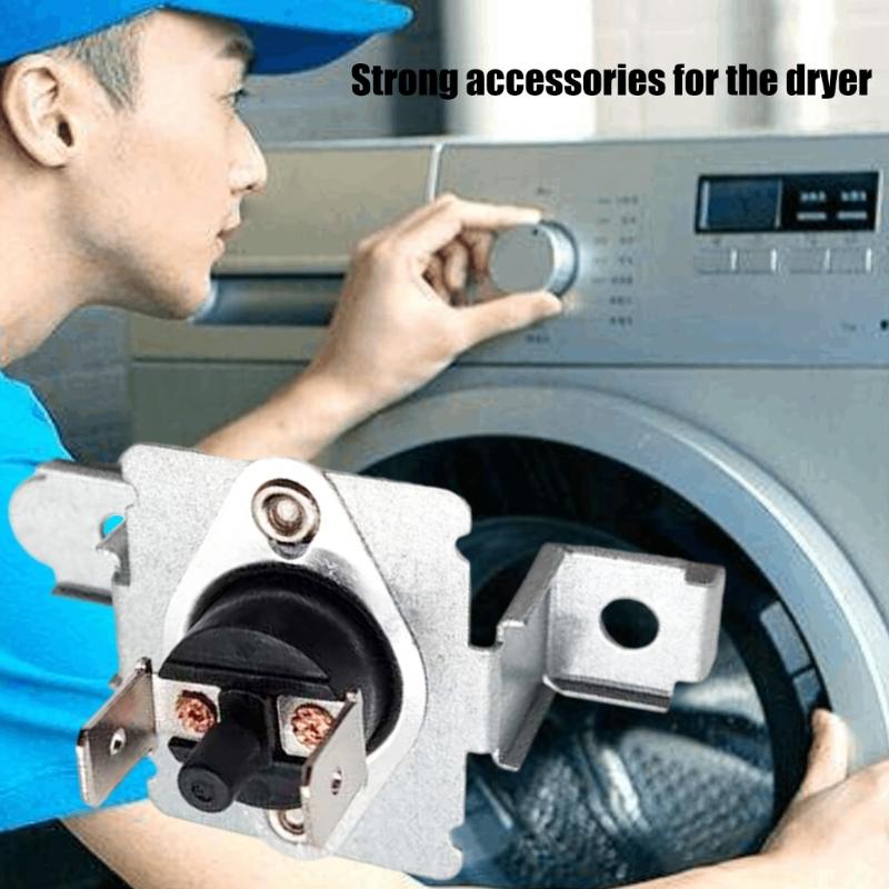 Pack of 2 Universal Dryer Accessory Thermostat High Strength Plastic Metal Texture Strong Component Easy Installation