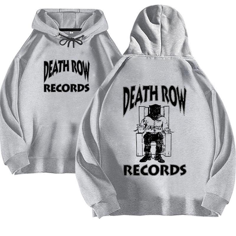 

Толстовка Death Row Records унісекс Жіноча оверсайз худі хіп-хоп толстовки Світшоти з довгим рукавом і капюшоном Пальта для дівчат L