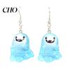 Eye-catching Earrings Ghost Glow-in-the-Dark Pendant for Women Decor, Fun Unique Lightweight Jewelry Cute Earrings, Necklace Halloween Cartoon