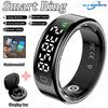 R11 Smart Ring mit Display und Touch, Zikr Tasbih Zähler, Mit Ladebox, Gesundheitsmanager, 5ATM Wasserdicht Für Android