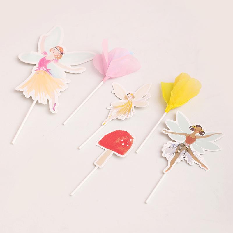 Cute Dreamy Flower Fairy Party Tableware Set - Plates & Decorations