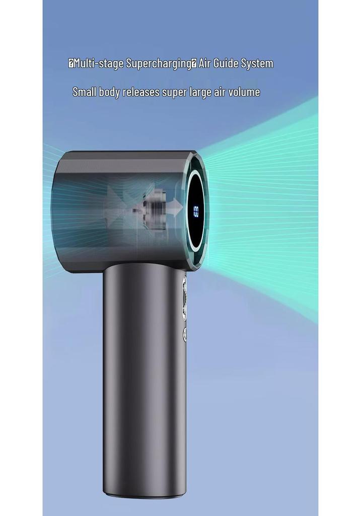 Southeast Asia 2026 GS5 High-Speed Leafless Mini Handheld Fan with 100-Speed Digital Display