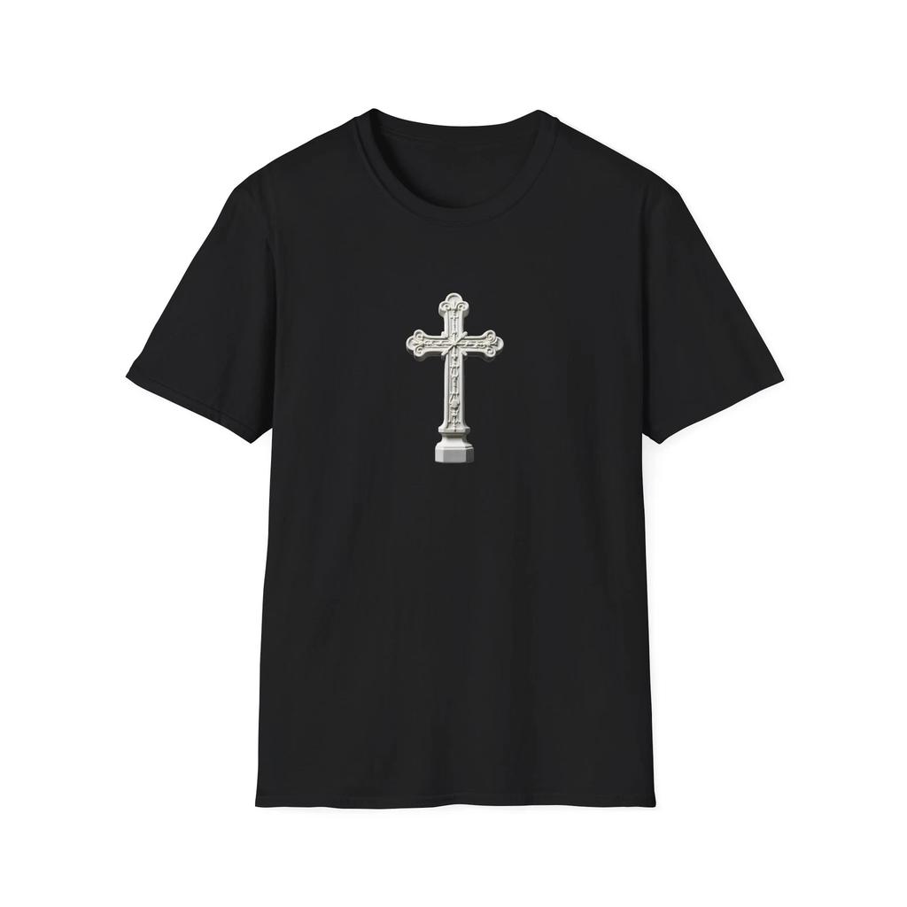 Faith-Inspired Unisex Softstyle T-Shirt, Christian Tee, Spiritual Apparel, Cross