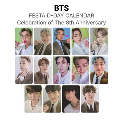 BTS לוח השנה של FESTA D-DAY : חגיגת יום השנה השמיני כרטיס צילום רשמי