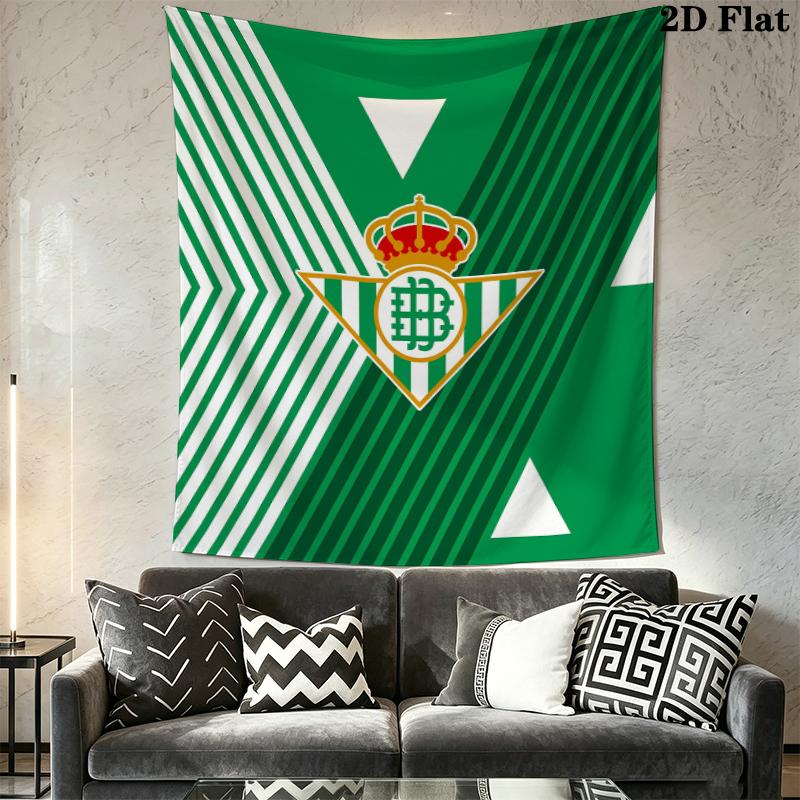 Real Betis Wall Tapestry Aesthetic Wall Hanging Printed Fabric Blanket Decorative Tapestries for Bedroom Living Room Home Decor