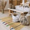 Tapis - THE DECO FACTORY - COLOR JUTE - Jute et laine - 50x150 cm - Tresses multicolores