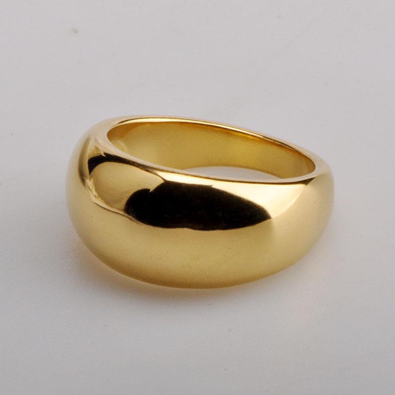 Exaggerated Retro Wide Band Ring: European & American Style Statement for Women