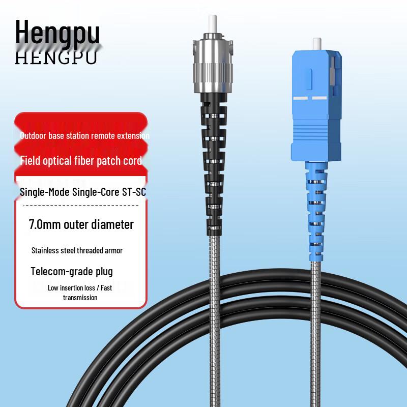 

Hengpu Telecom-Grade Outdoor Armored Fiber Optic Patch Cord 3m