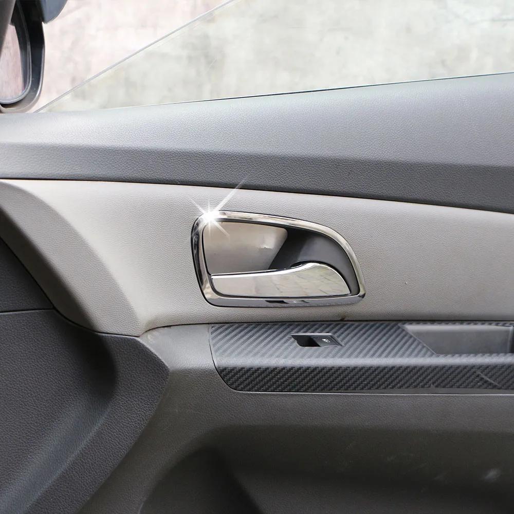 För Chevrolet Cruze 2009 - 2015 Dörrhandtagsram 4 st Inre dörrskydd Klistermärke Dekoration Klistermärke Bilstyling Inredningstillbehör