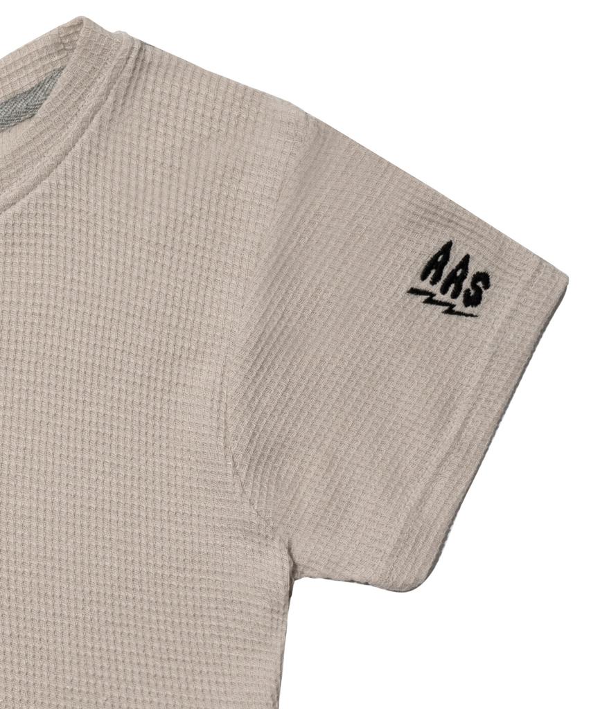 FREAKISH BUILDING Namib Waffle Crop Top (Grey)